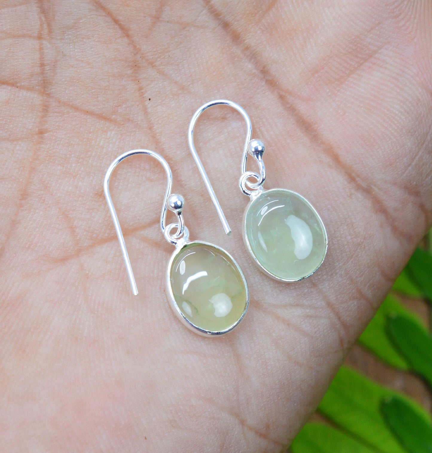 WHOLESALE 5PC 925 STERLING SILVER BLUE CHALCEDONY MIX STONE HOOK EARRING LOT