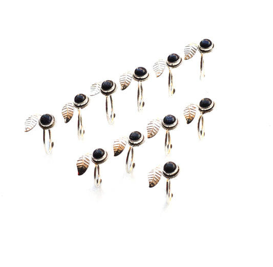 WHOLESALE 11PC 925 SOLID STERLING SILVER BLUE SUNSTONE RING LOT