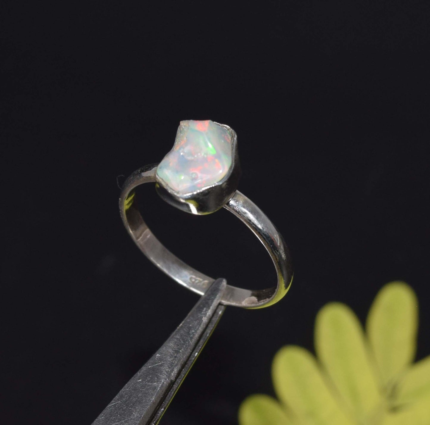 Wholesale 925 11PC Solid Sterling Silver Natural Ethiopian Opal Ring Lot
