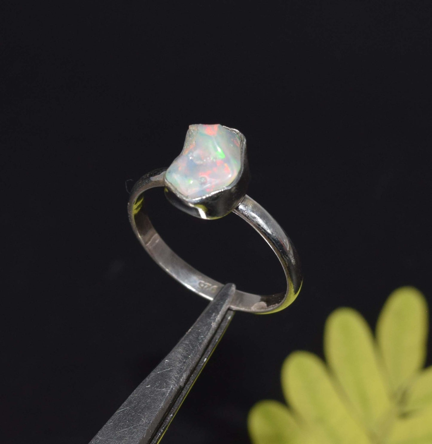 Wholesale 925 21PC Solid Sterling Silver Natural Ethiopian Opal Ring Lot