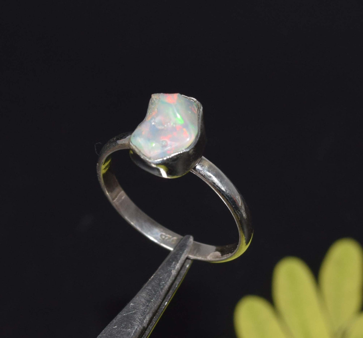 Wholesale 925 48PC Solid Sterling Silver Natural Ethiopian Opal Ring Lot