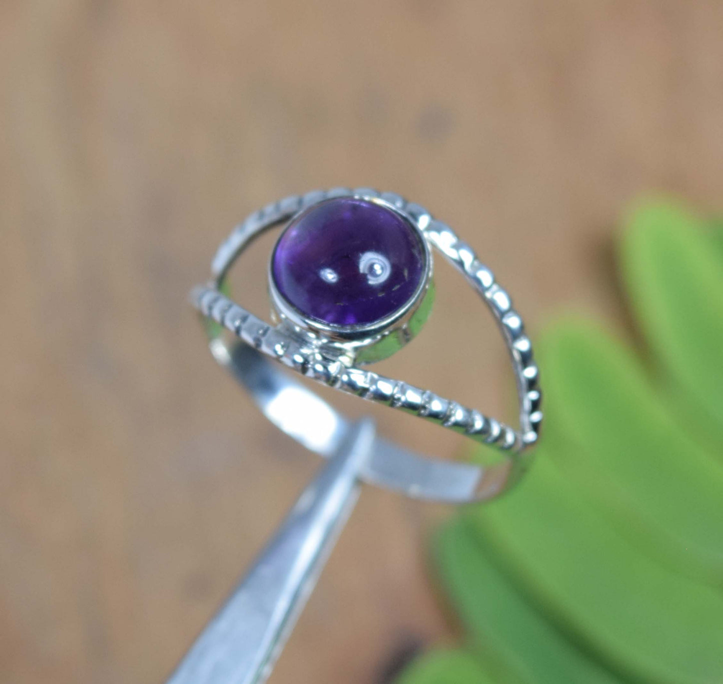 Wholesale 5Pc 925 Solid Sterling Silver Purple Amethyst Ring Lot