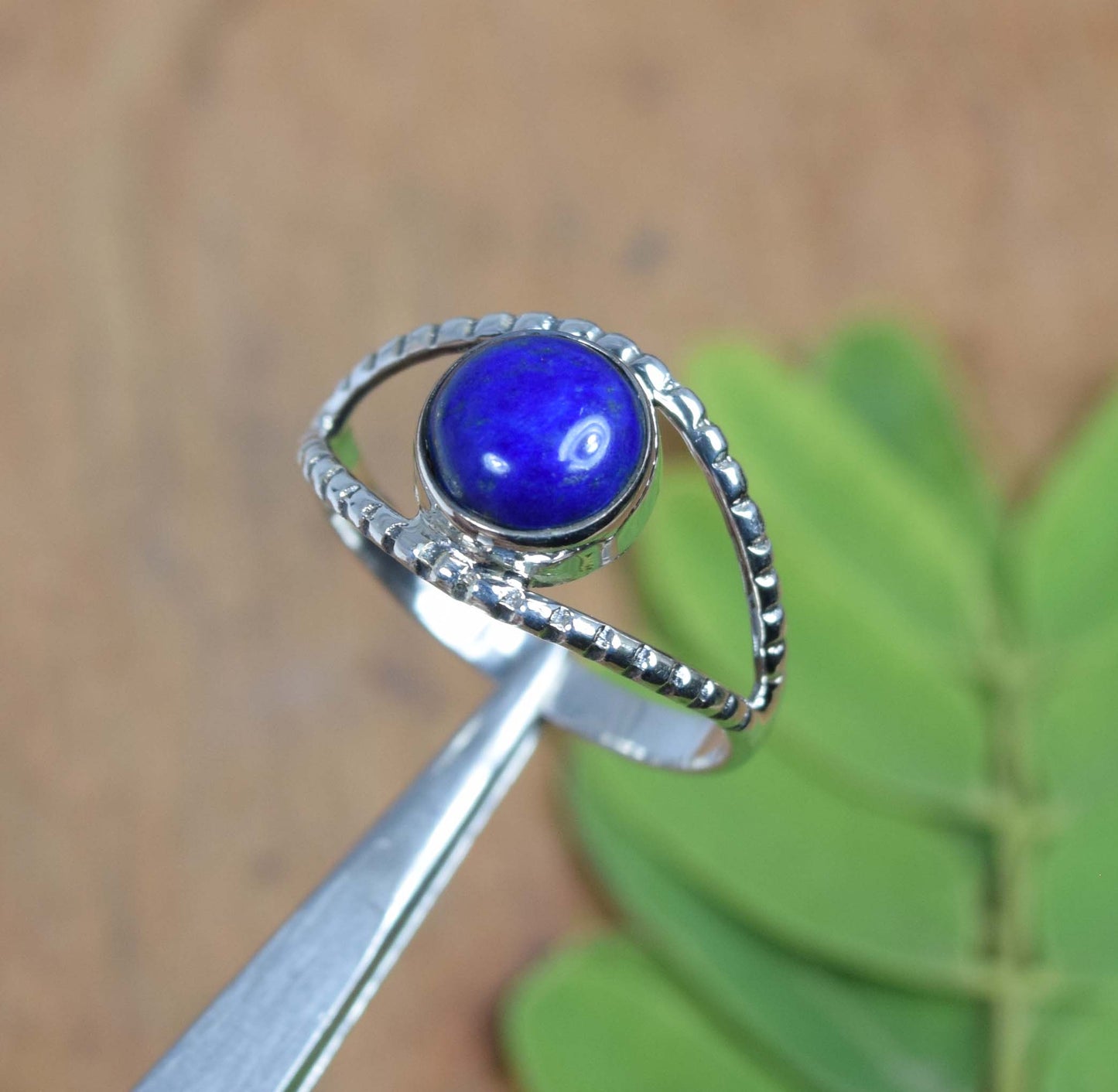 Wholesale 5Pc 925 Solid Sterling Silver Blue Lapis Lazuli Ring Lot