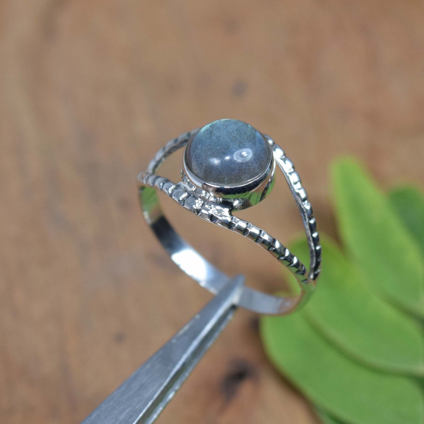 Wholesale 5Pc 925 Solid Sterling Silver Labradorite Ring Lot