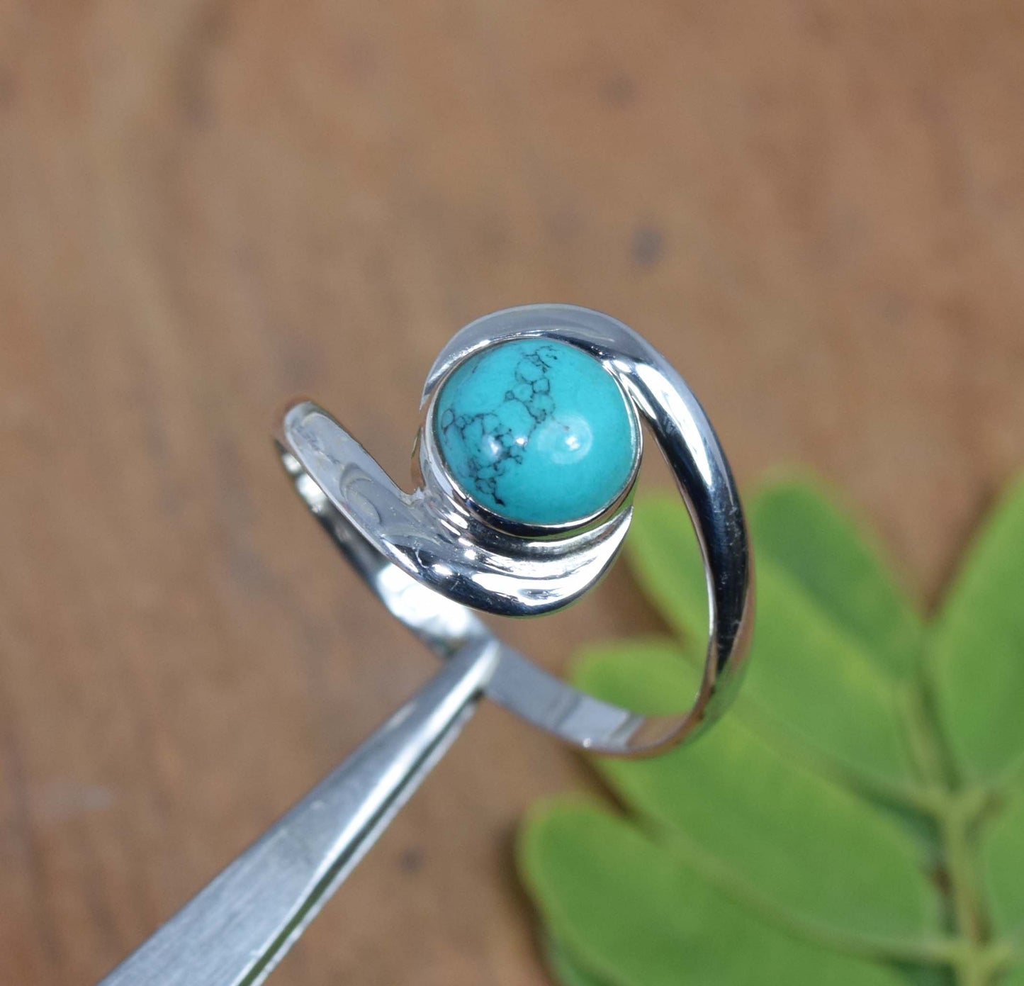 Wholesale 5Pc 925 Solid Sterling Silver Blue Turquoise Ring Lot