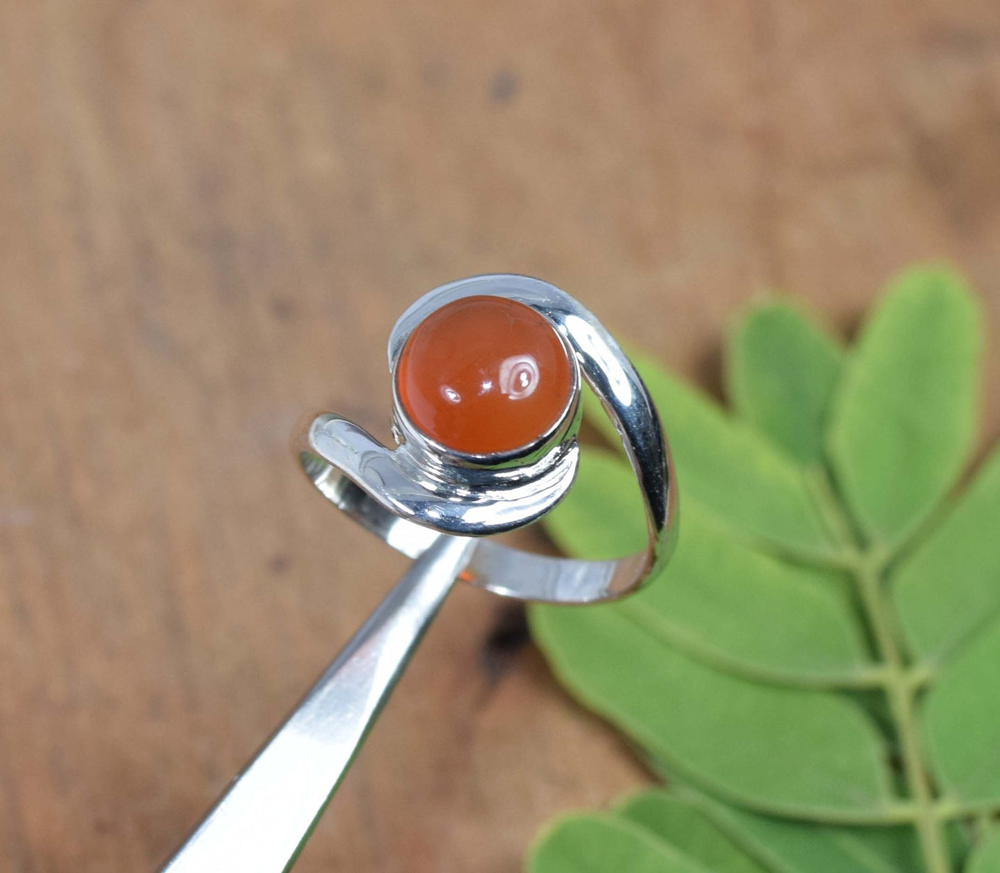 Wholesale 5Pc 925 Solid Sterling Silver Red Carnelian Ring Lot