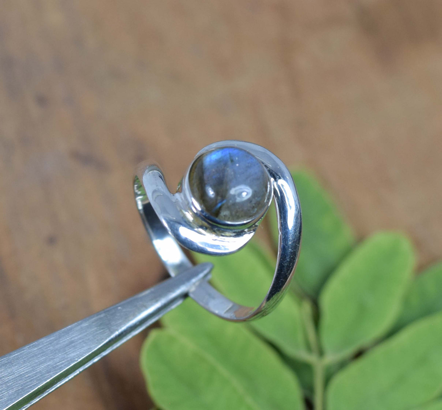 Wholesale 5Pc 925 Solid Sterling Silver Labradorite Ring Lot
