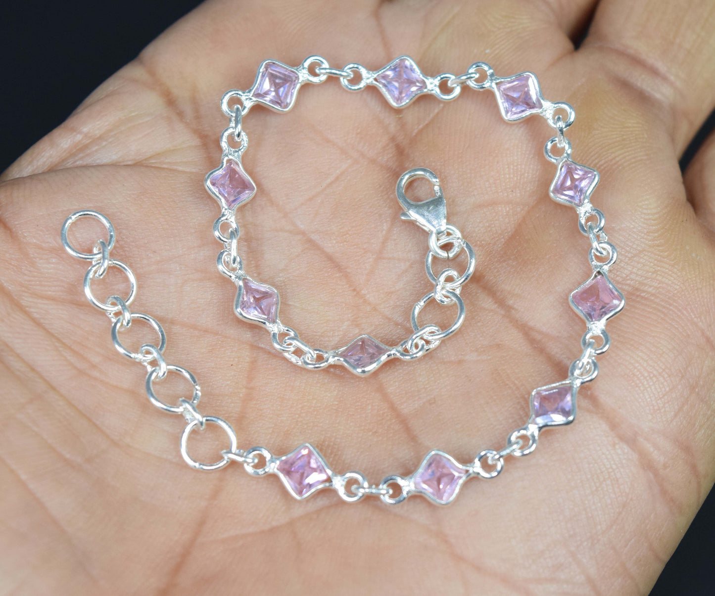 Wholesale 20PC 925 Sterling Silver Peridot Blue Topaz Mix Bracelet Lot