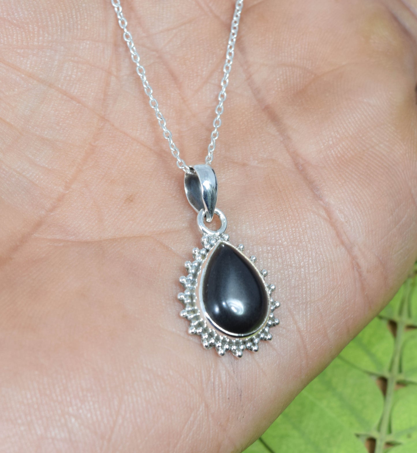 Wholesale 10PC 925 Solid Sterling Silver Black Onyx Pendant Lot