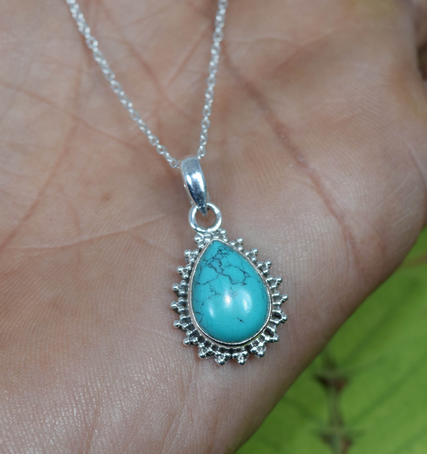 Wholesale 31PC 925 Solid Sterling Silver Blue Turquoise Pendant Lot