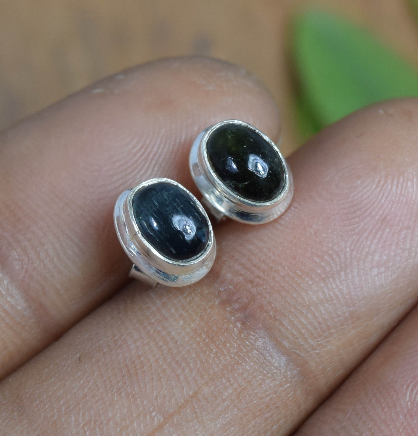 Wholesale 5PR 925 Solid Sterling Silver Green Tourmaline Mix Stud Lot