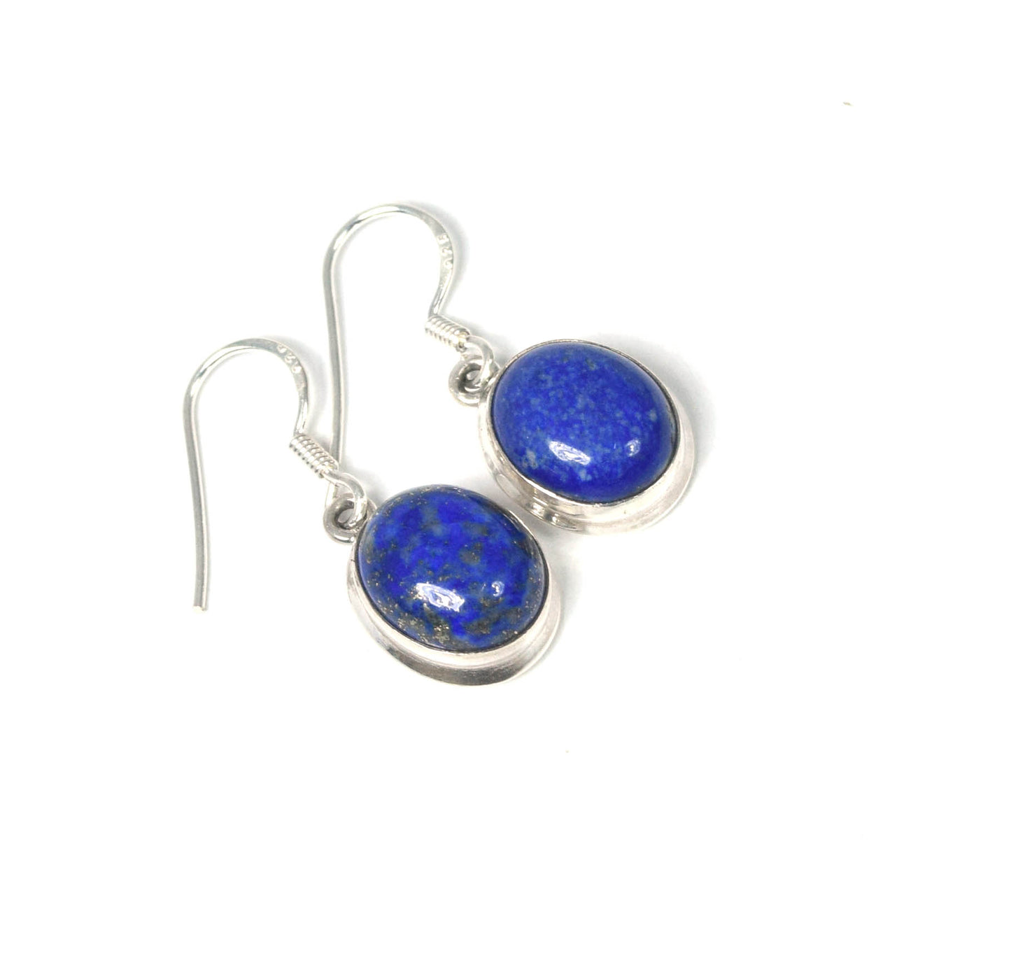 Wholesale 5PR 925 Solid Sterling Silver Blue Lapis Lazuli Hook Earring Lot