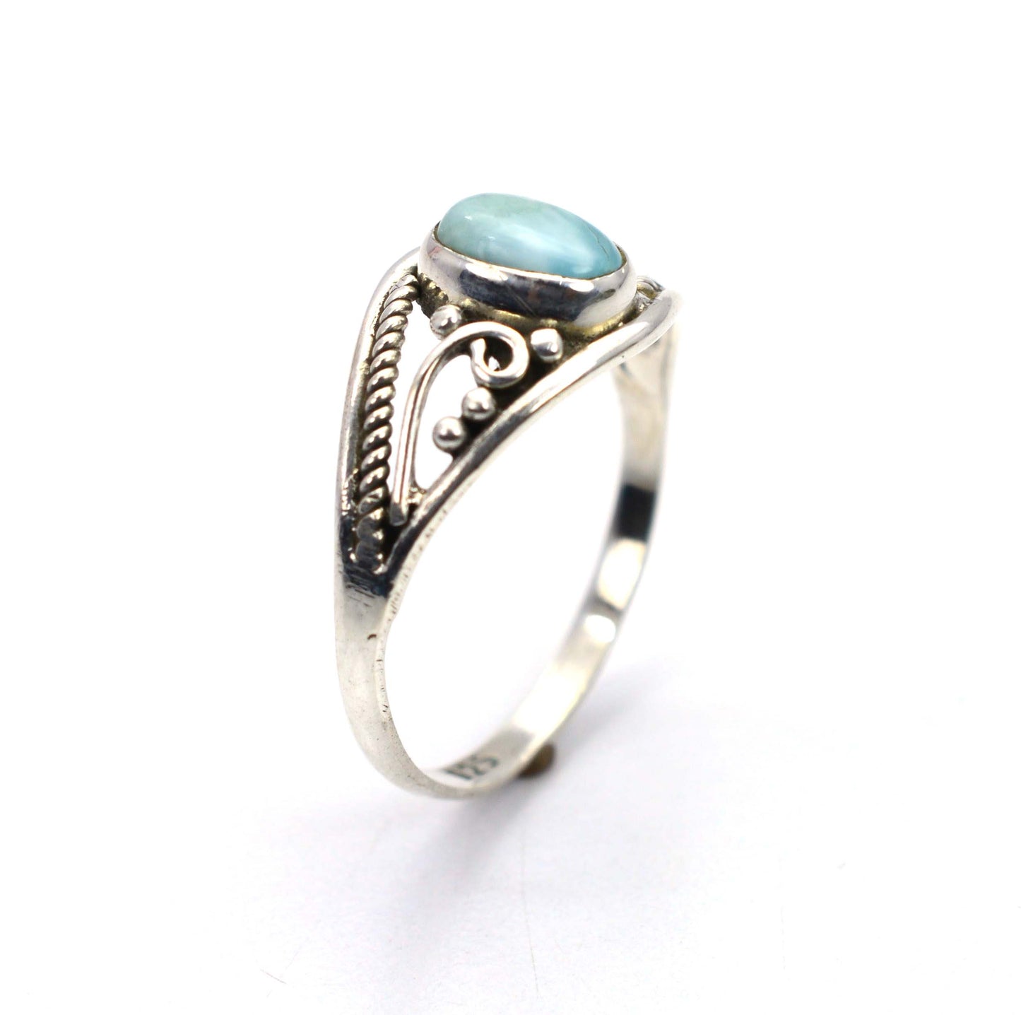 WHOLESALE 88PC 925 SOLID STERLING SILVER BLUE LARIMAR RING LOT