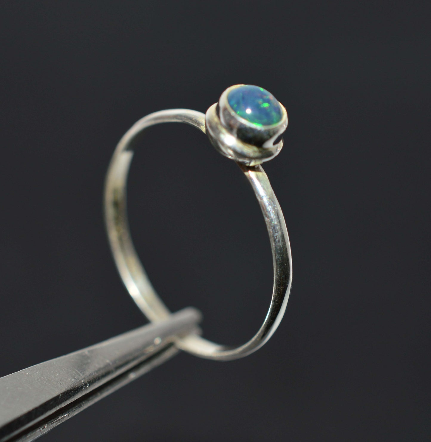 WHOLESALE 21PC 925 SOLID STERLING SILVER BLACK ETHIOPIAN OPAL RING LOT