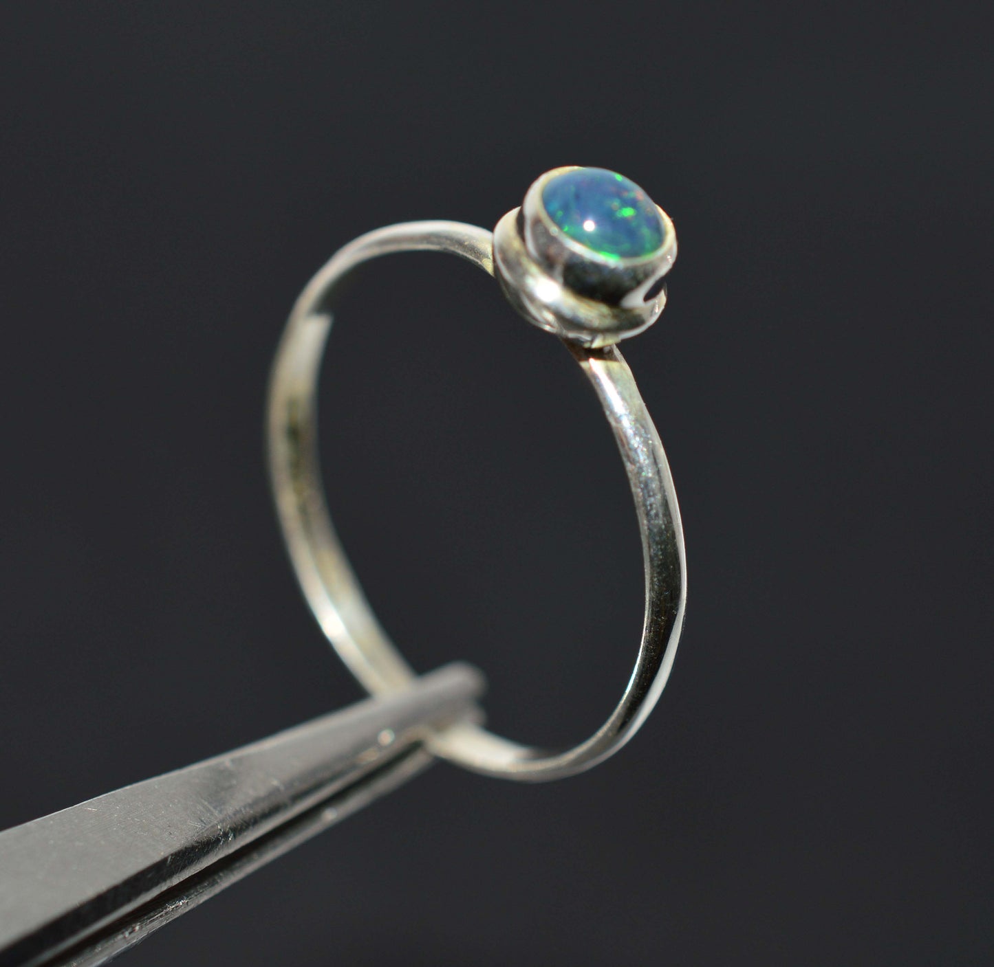 WHOLESALE 51PC 925 SOLID STERLING SILVER BLACK ETHIOPIAN OPAL RING LOT