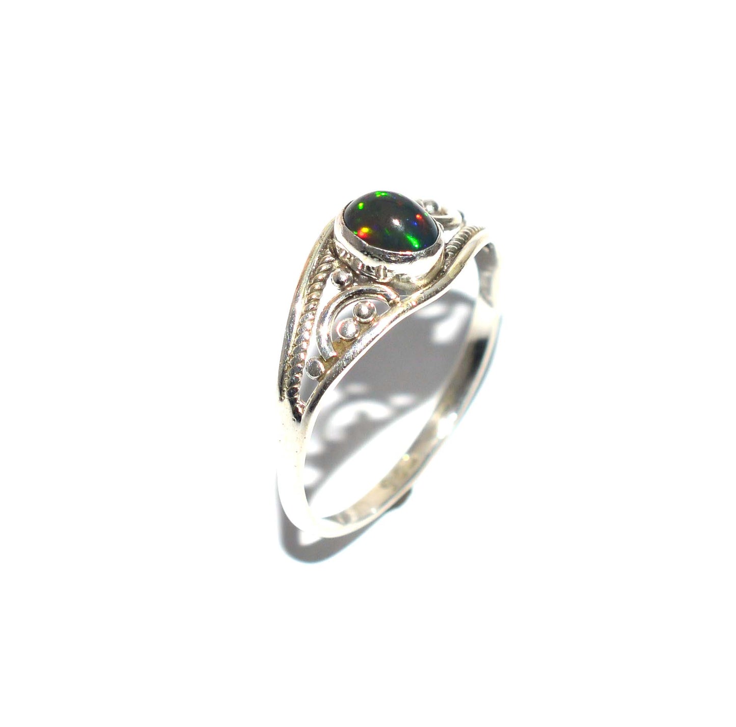 WHOLESALE 11PC 925 SOLIDSTERLING SILVER NATURAL BLACK ETHIOPIAN OPAL RING LOT