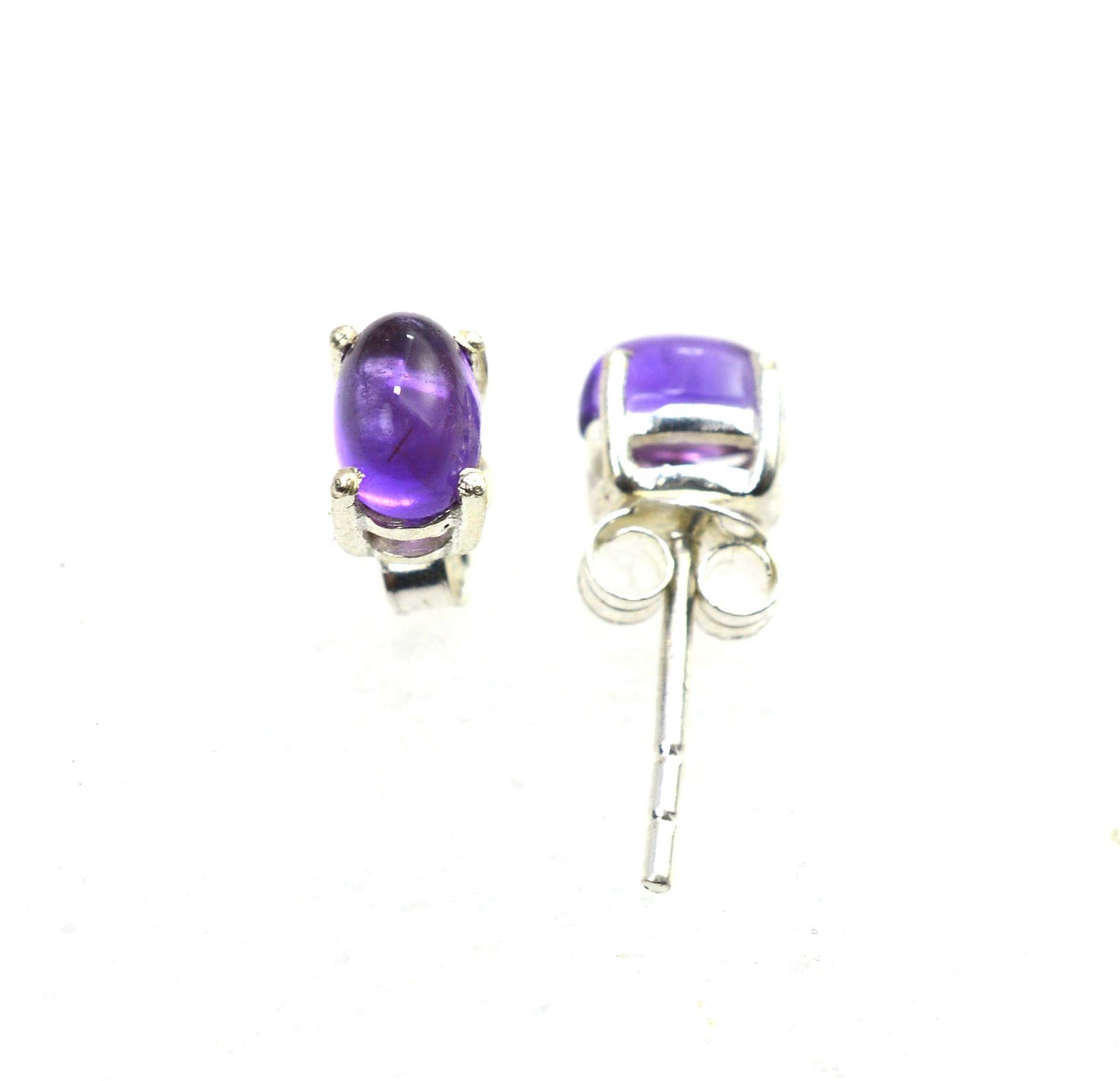 WHOLESALE 5PR 925 SOLID STERLING SILVER BLACK ONYX MIX STONE STUD EARRING LOT