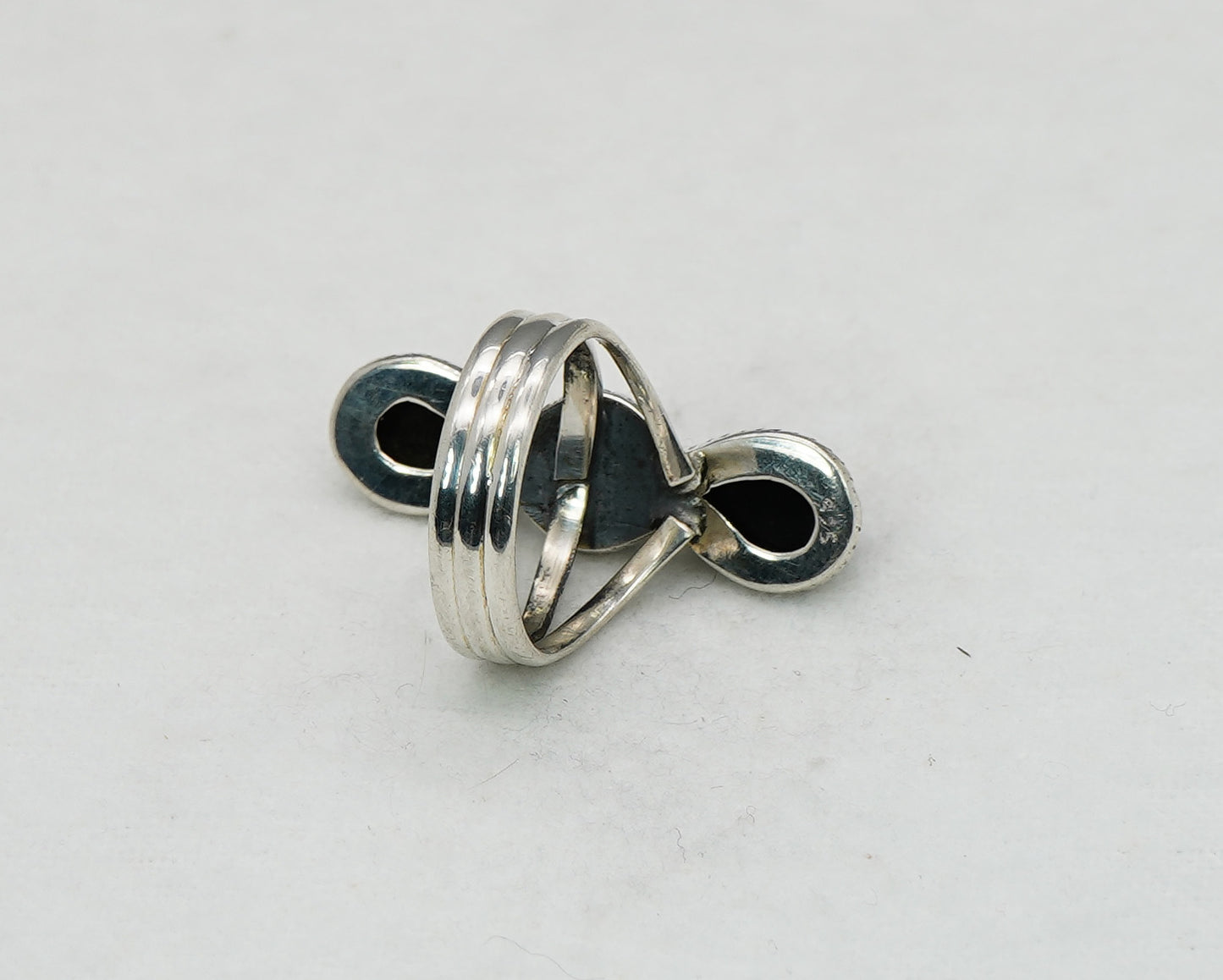 925 Solid Sterling Silver Black Onyx Ring - 8 US
