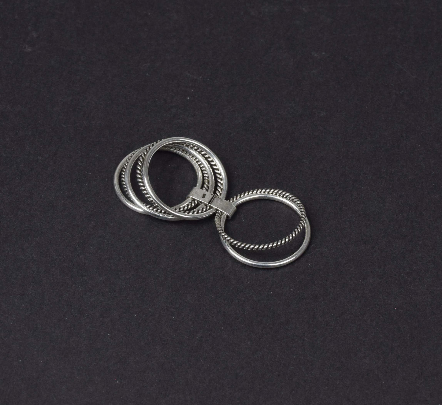 925 Solid Sterling Silver Plain Ring-8 US