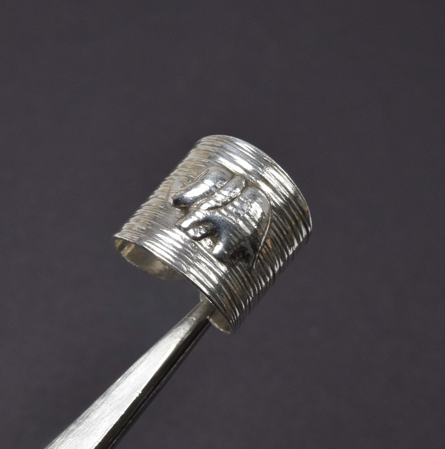 925 Solid Sterling Silver Plain Ring-8 US
