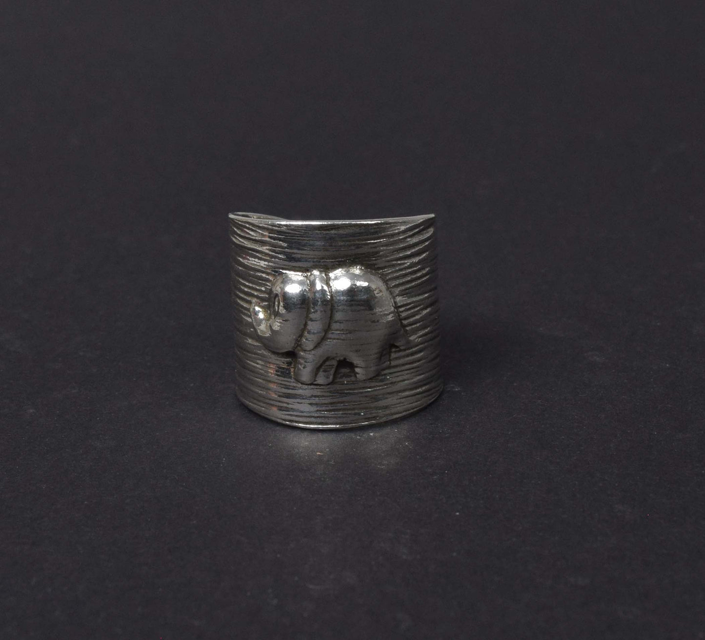 925 Solid Sterling Silver Plain Ring-8 US