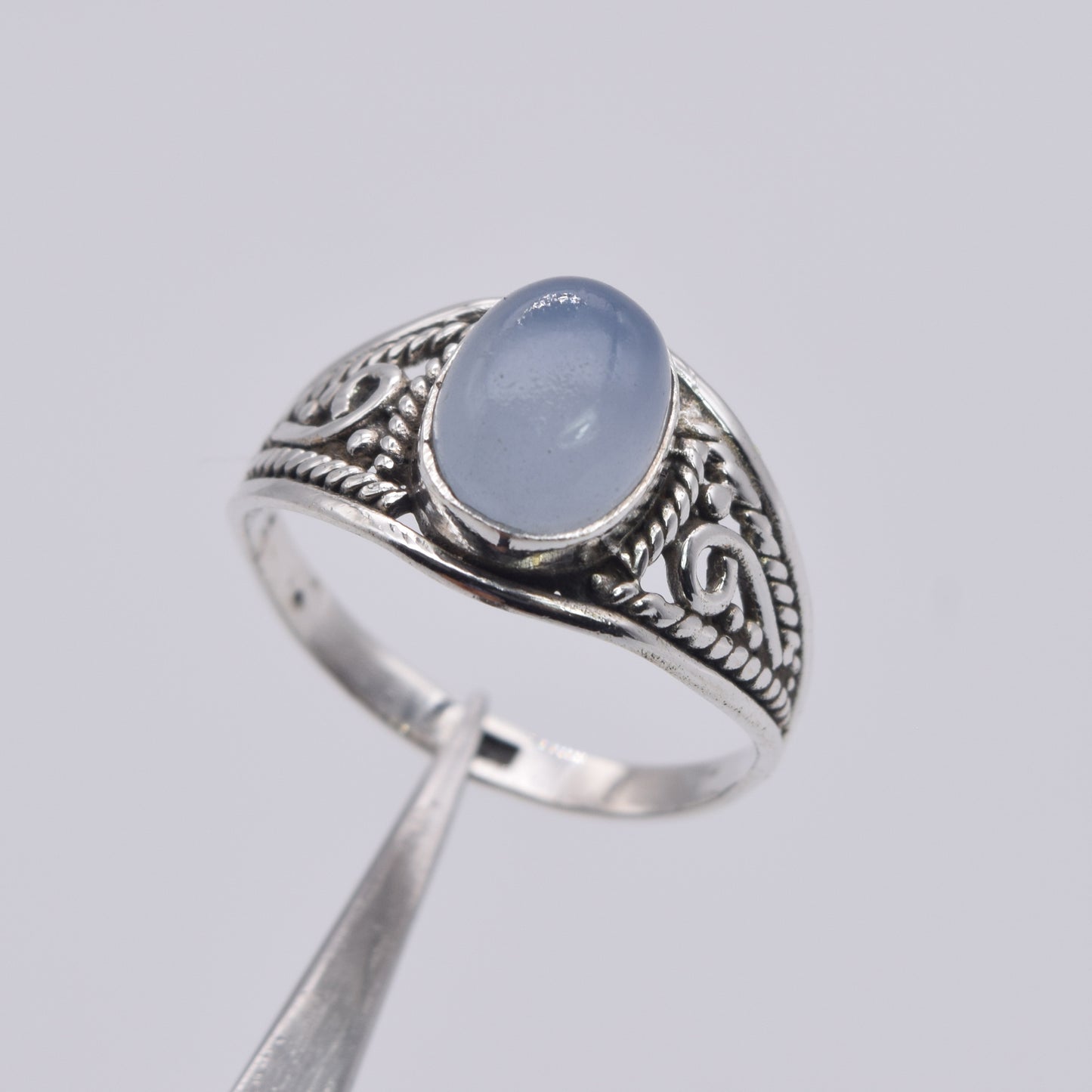 925 Solid Sterling Silver Plaster Ring - 2.6 Gram