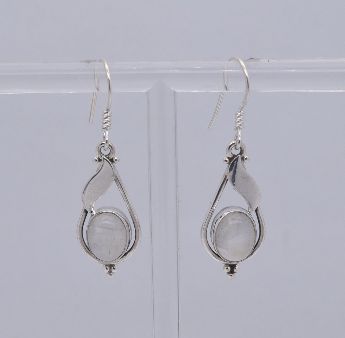 925 Solid Sterling Silver Designer Hook Earring - 4.4 Grams