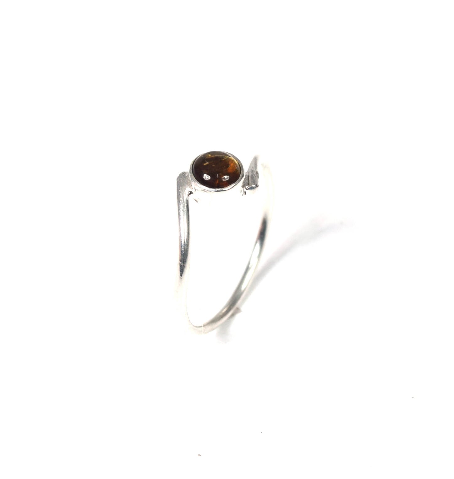 925 Solid Sterling Silver Yellow Tourmaline Ring -9 us