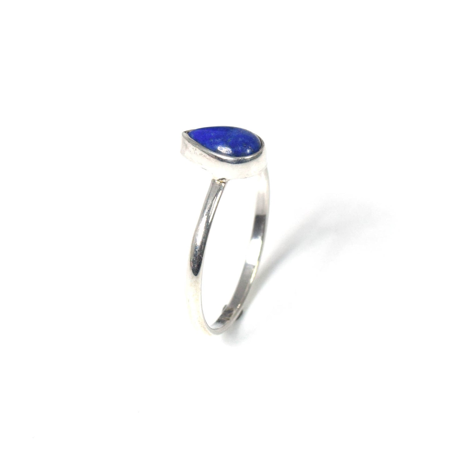 925 Solid Sterling Silver Blue Lapis Lazuli Ring -8 us
