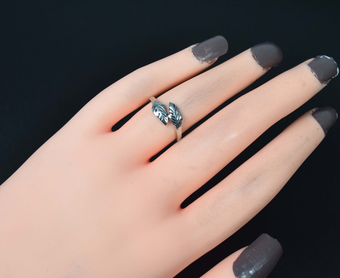925 Solid Sterling Silver Plain Ring-5 US