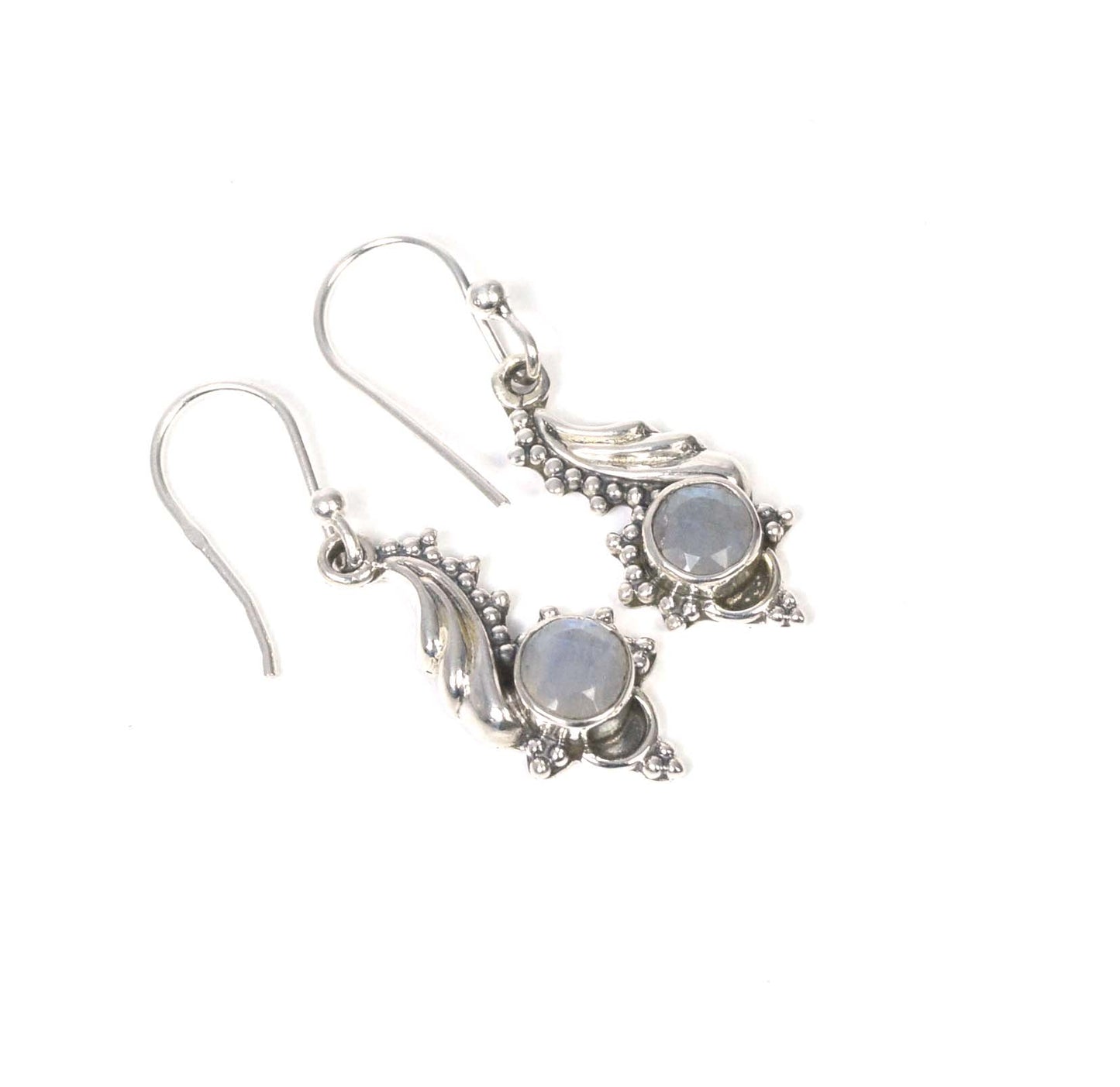 925 Solid Sterling Silver Designer Hook Earring - 2.8 Grams