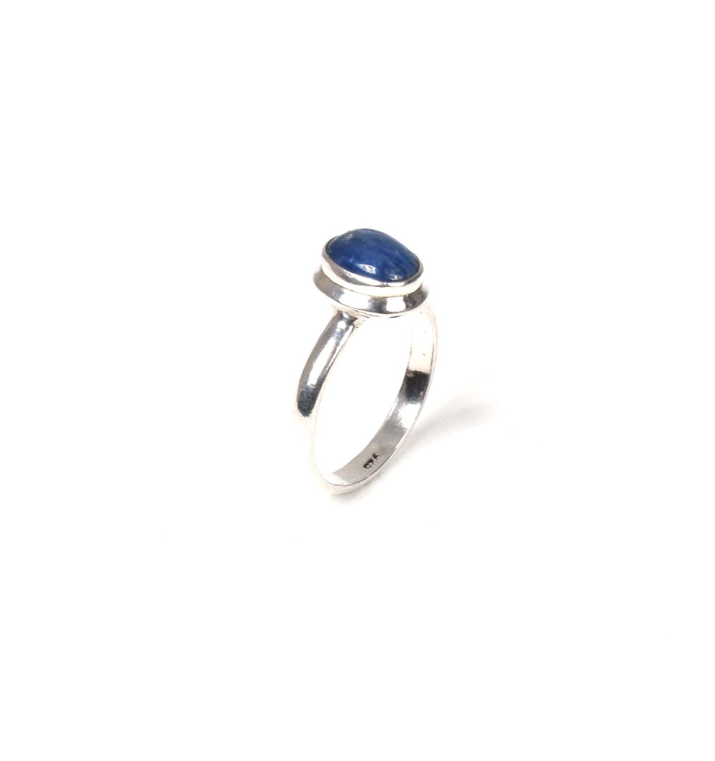 925 Solid Sterling Silver Blue Kyanite Ring -6 us