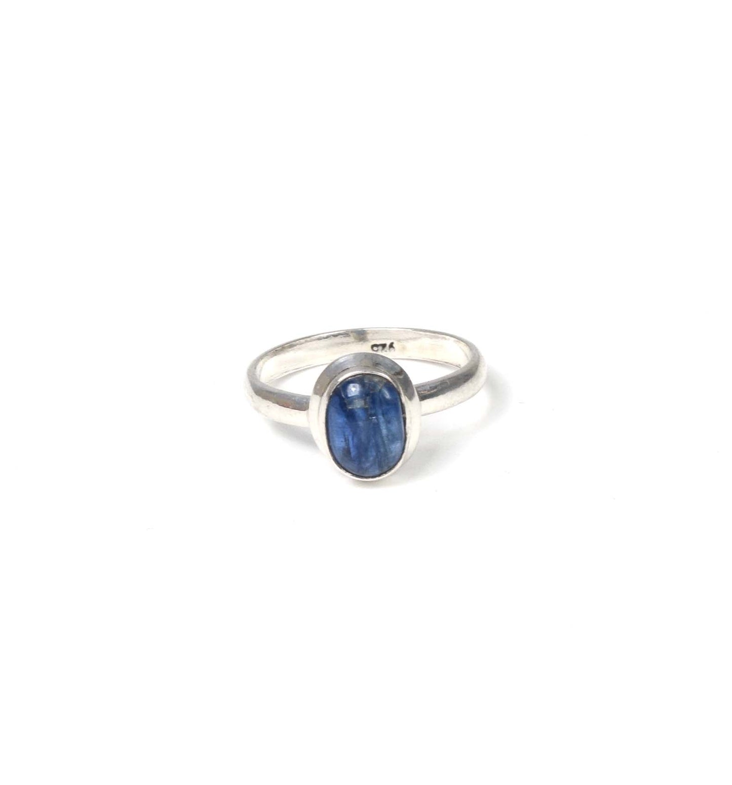 925 Solid Sterling Silver Blue Kyanite Ring -6 us