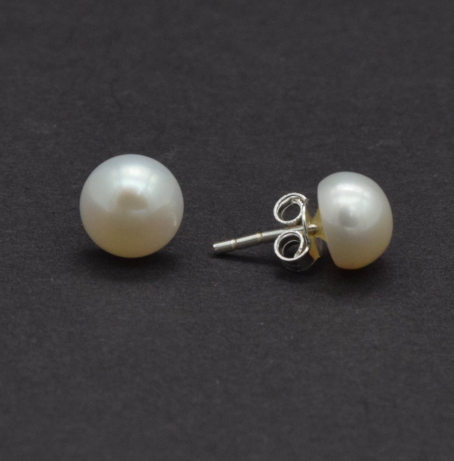 925 Solid Sterling Silver Freshwater Pearl Stud Earring